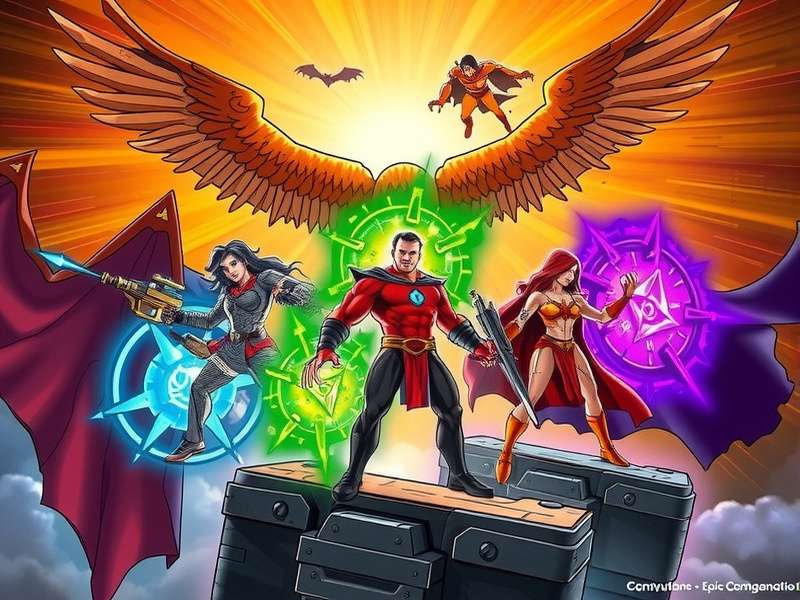 Time Titans Epic Chronicles hero artwork showing characters from different eras